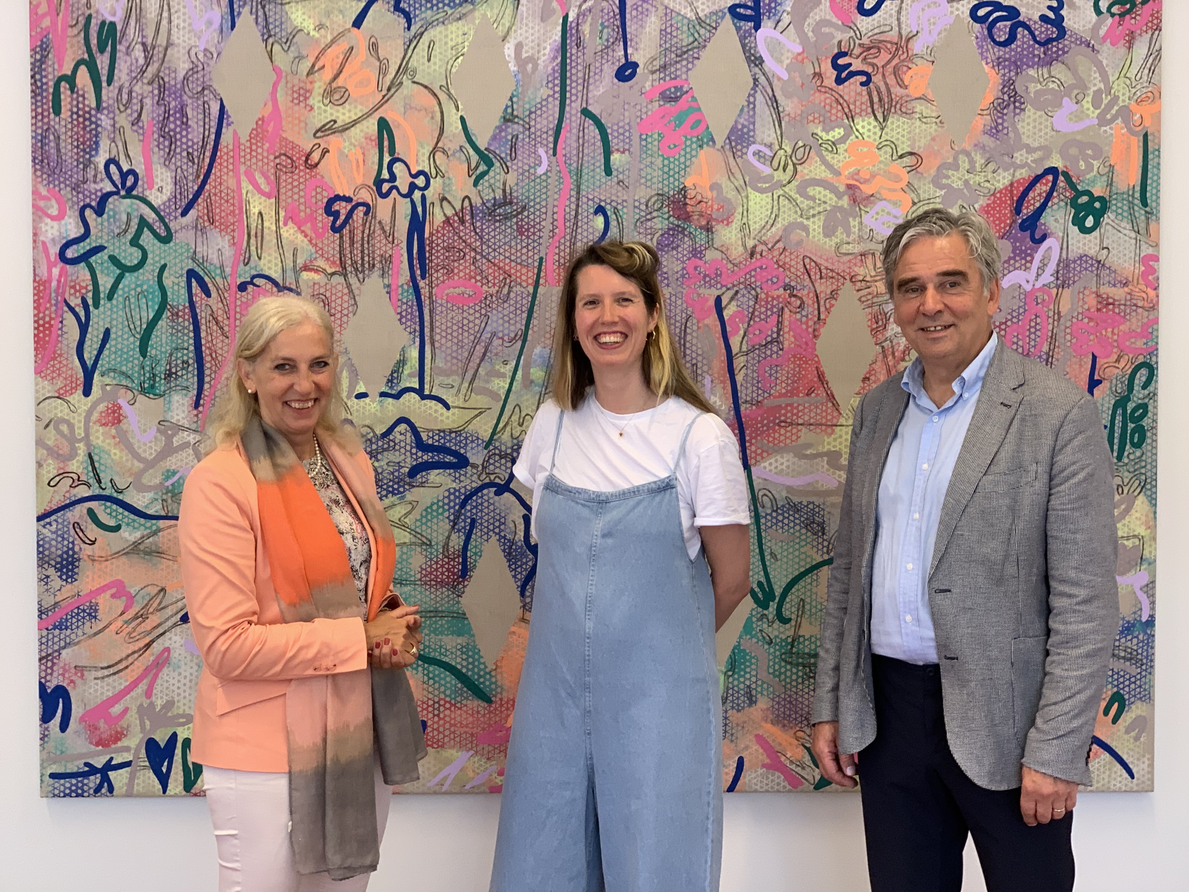 Helen Mertens & Denis Florack op atelierbezoek bij Vera Gulikers