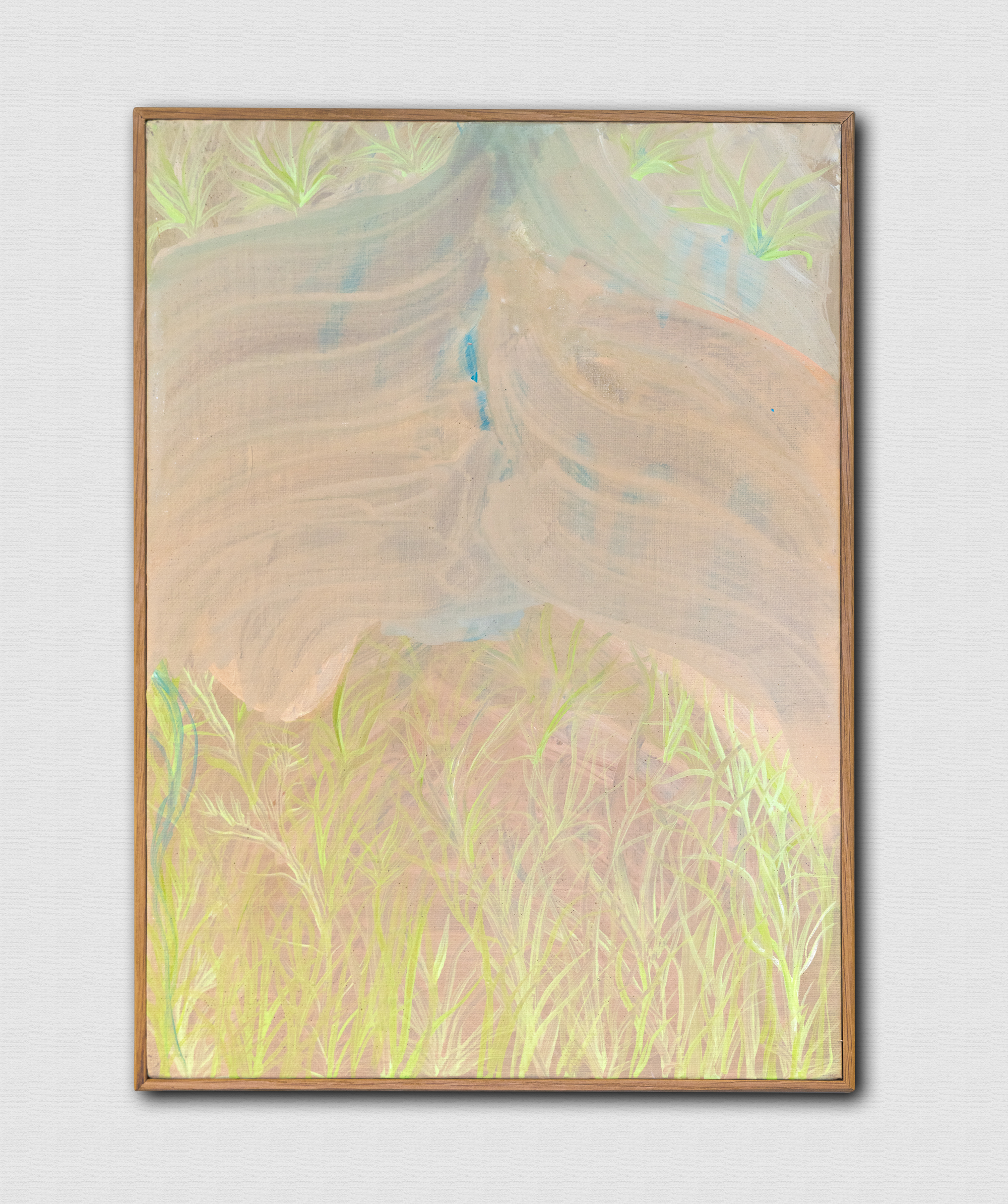 Marie Zolamian, Moirure, 2019, 35 x 25 cm, olieverf op linnen