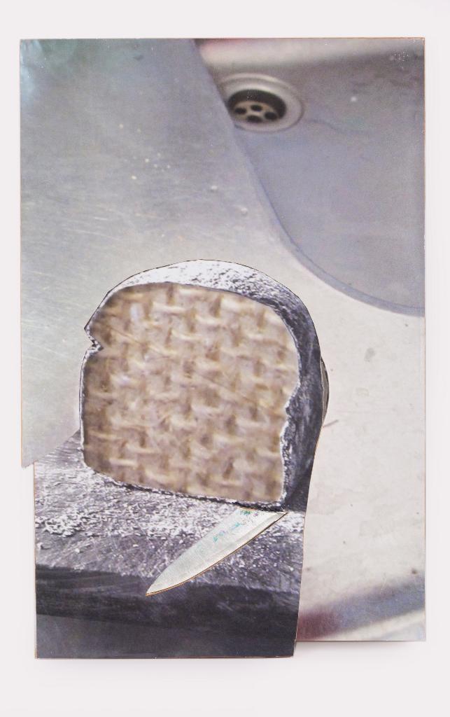 Benoît Hermans, Cold bread, 2015, 80 x 50 cm, gemengde techniek/fotocollage op paneel